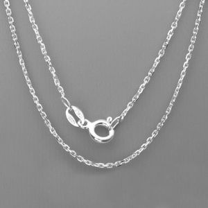 Necklace / Chain ~ 28" ~ Italian ~ .925 Sterling Silver ~ Cable Link Chain